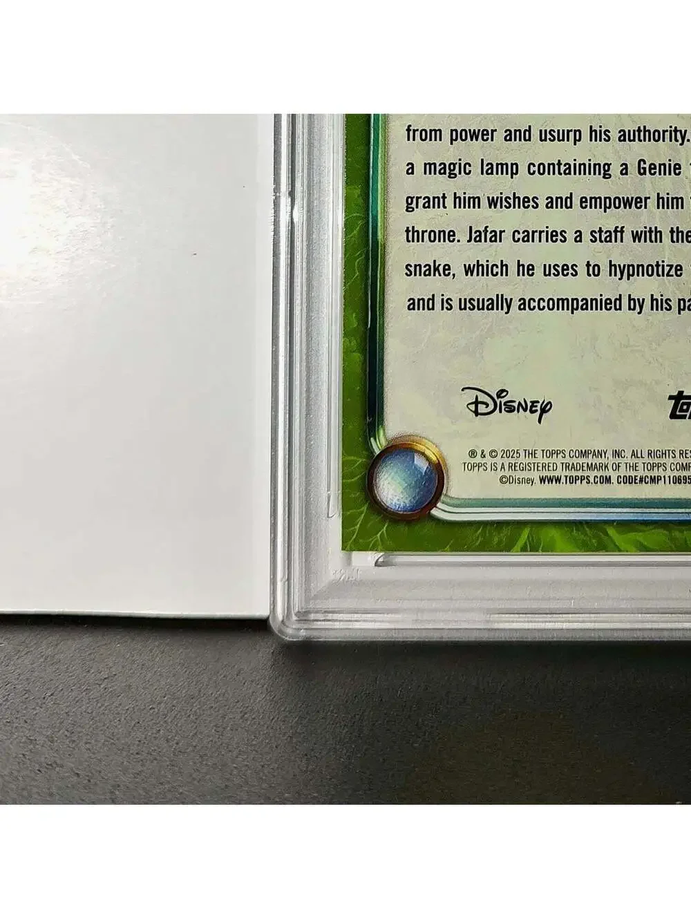 Jafar 2025 Topps Disney Wonder #178 Card Aladdin PSA 10